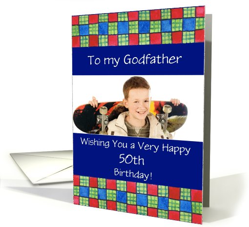 50th Birthday Photo Card for Godfather or Anyone Special card (867181)