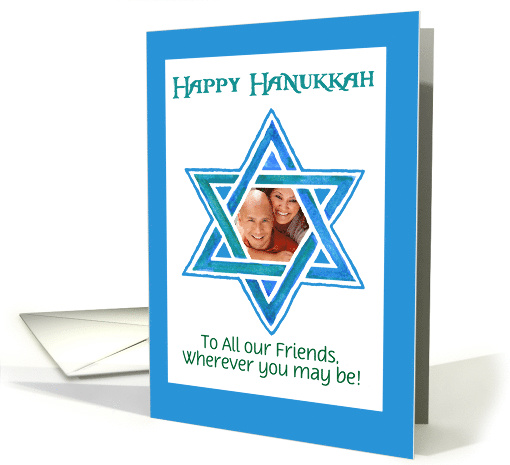 Hanukkah Photo Card with Star of David card (869175)