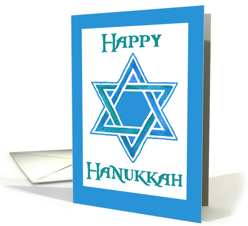 Hanukkah Card with Star of David card (869229)