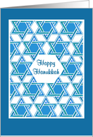 Hanukkah Card with Star of David Pattern card