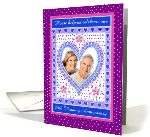 Wedding Anniversary Invitation Photo card (870370)