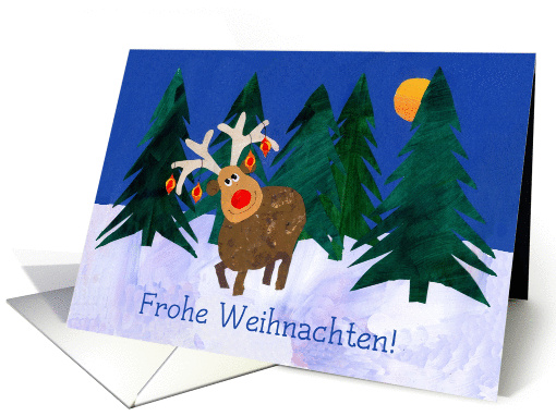 German Christmas Reindeer card (871061)