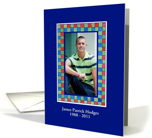 Funeral Service Invitation Photocard card (873088)