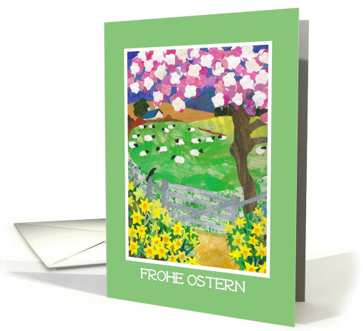 German Easter Card - Spring Landscape card (875883)