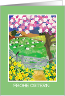 German Easter Card - Spring Landscape card