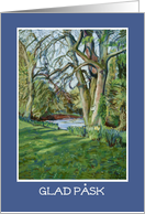 Swedish Easter Card - Riverbank in Early Spring card