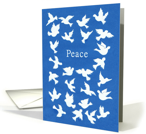 White Doves Passover Card - Peace card (883547)