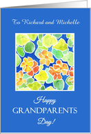 Grandparents Custom Front Name Specific Nasturtiums card