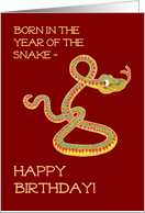 For Anyone’s Birthday in a Year of the Snake card