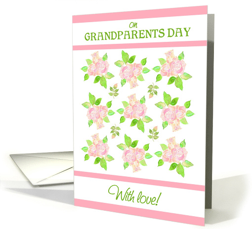 Grandparents Day Vintage Pink Rosebuds with Love card (936289)