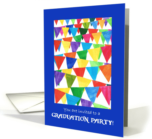 Festive Flags Graduation Party Invitation card (936480)