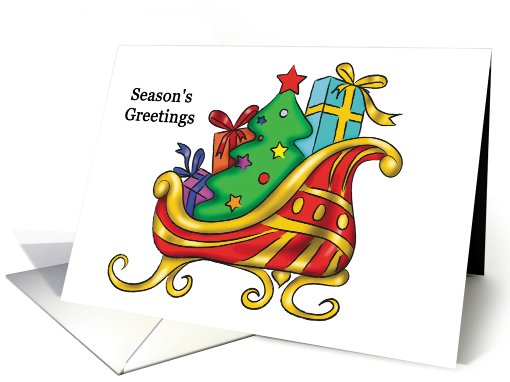 Santa's Sleigh - Christmas card (535752)