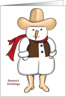 Cowboy Snowman -...
