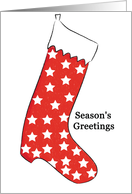 Christmas Stocking card