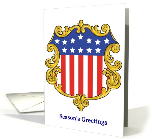 Patriotic Shield - Christmas card (535943)