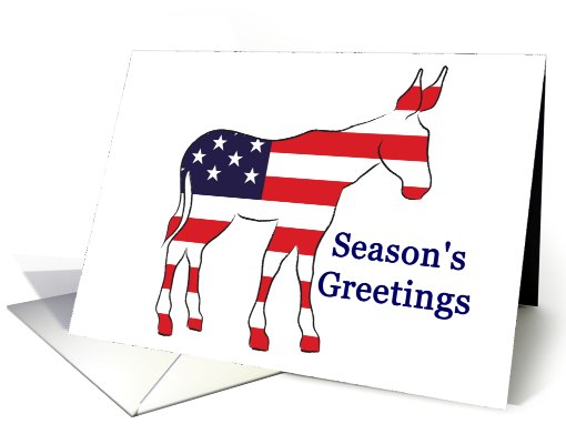 Democratic Donkey - Christmas card (535946)