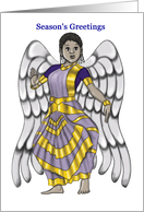 African American Angel - Christmas card