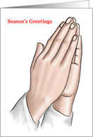 Praying Hands - Christmas card