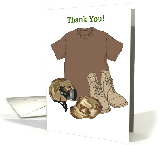 Army - Air Force - Military - Support Our Troops card (536186)