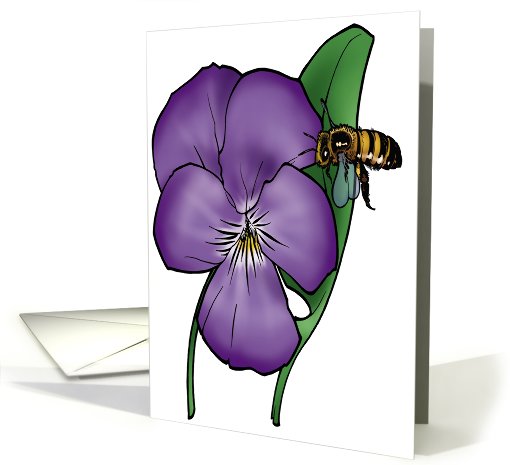 Violet - Illinois State Flower card (536795)