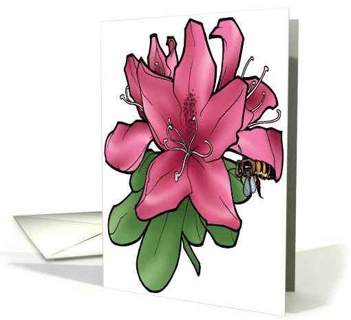 Coast Rhododendron - Washington State Flower card (536797)