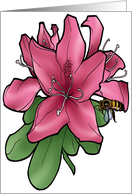 Coast Rhododendron - Washington State Flower card