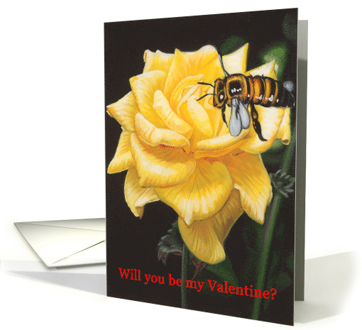 Yellow Rose - Valentine card (537206)