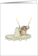 Texas Armadillo card