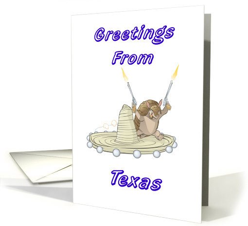 Texas Armadillo - Texas Greeting card (537267)