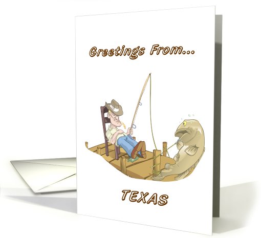 Guadalupe Bass Fish - Texas Greeting card (537547)
