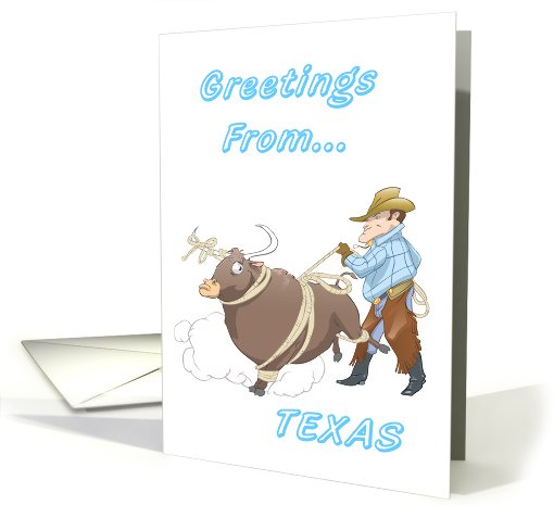 Texas Longhorn - Texas Greeting card (537555)