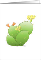 Prickly Pear Cactus card