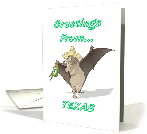 Mexican Free-Tailed Bat - Texas Greeting card (537558)