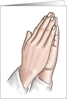 Praying Hands - Blank Card - Note Card