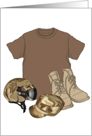 Military Clothing - Military Uniform - Army - Military - Veterans - Armed Forces - Note Cards - Blank Cards