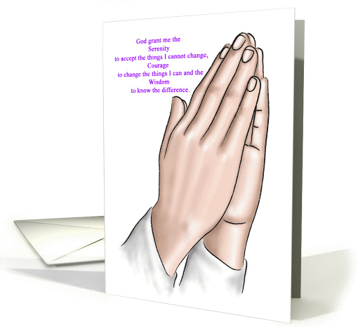 Praying Hands - Serenity Prayer - 12 Step Recovery -... (538424)