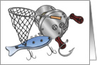 Fishermen and Fishing Supplies card