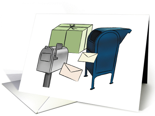 Mail Boxes - Packages - Letters card (540101)