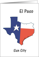 El Paso - Texas - Souvenir Greeting card