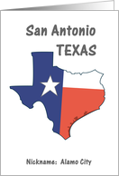 San Antonio - Texas - Souvenir Greeting card