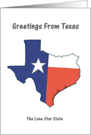 Texas Lone Star State - Souvenir Greeting card