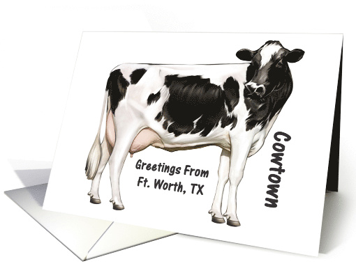 Fort Worth - Texas -  Cowtown - Souvenir Greeting card (541159)