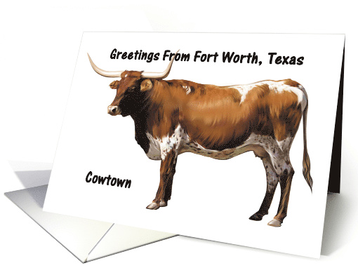 Fort Worth - Texas -  Cowtown - Souvenir Greeting card (541160)