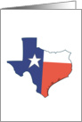 Texas Map card
