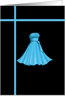 Blue Formal Dress - Note Cards - Blank Cards