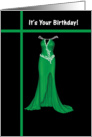 Birthday for Her - Green Dress card