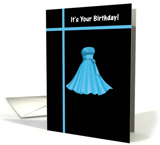 Birthday for Her - Blue Dress card (542456)