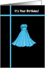 Birthday for Her - Blue Dress card