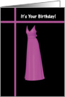 Birthday for Her - Violet Dress card