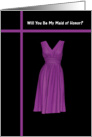 Maid of Honor - Purple Dress card